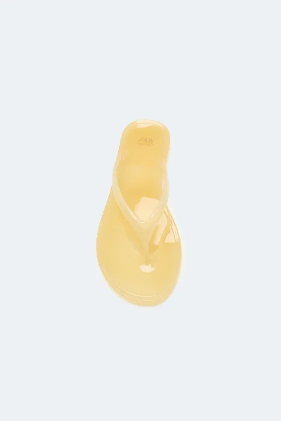 LIMITED EDITION JELLY FLAT SANDALS | Zara UK