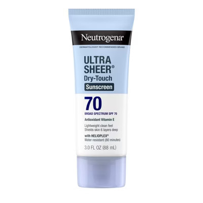 Neutrogena Ultra Sheer Dry Touch Sunscreen Lotion, SPF 70 - 3 fl oz | Target