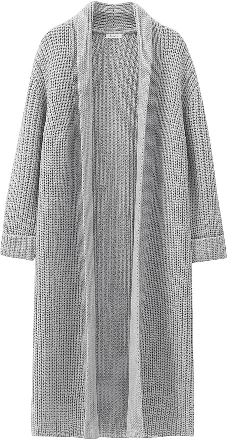 ANRABESS Women Knit Long Cardigan Long Sleeve Open Front Lapel Oversized Sweater Coat 2023 Fall C... | Amazon (US)