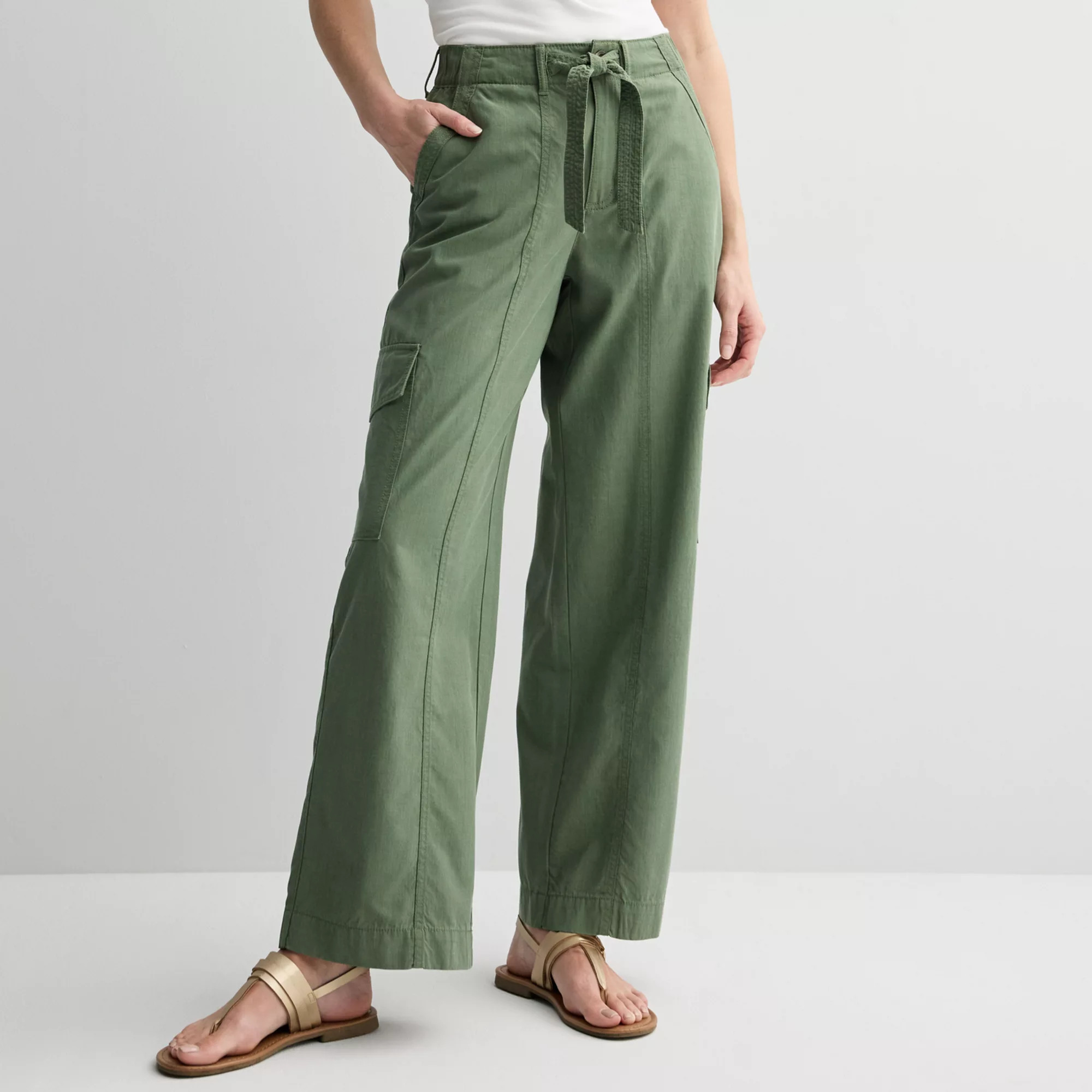 Women's Sonoma Goods For Life® Flowy Cargo Pants | Kohl's