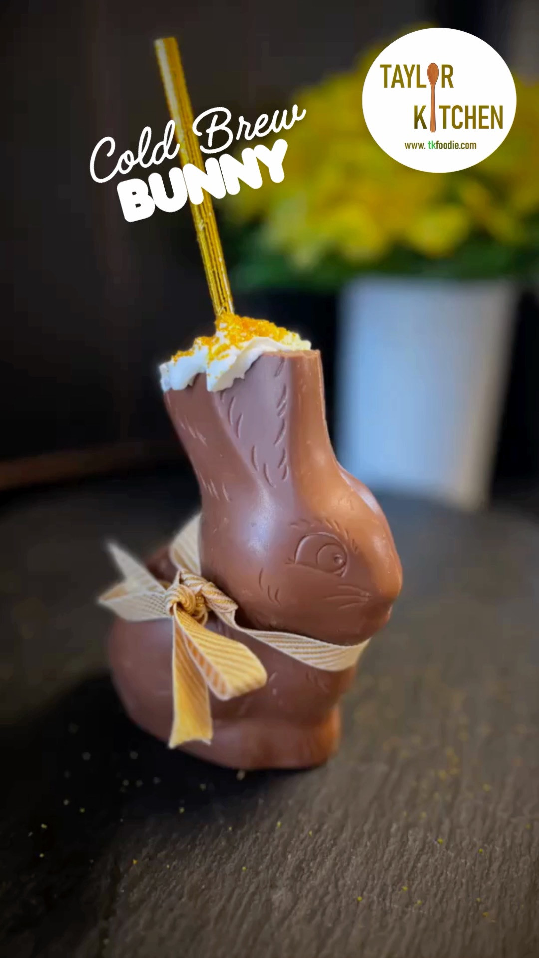 Up your #Easter game with this adorable chocolate bunny 🐰beverage receptacle.  Simply pour your cold beverage of choice into a hollow chocolate bunny, adorn & serve.
Chocolatey fingers may occur 😉 

 #LTKfoodie #LTKSeasonal #LTKHome