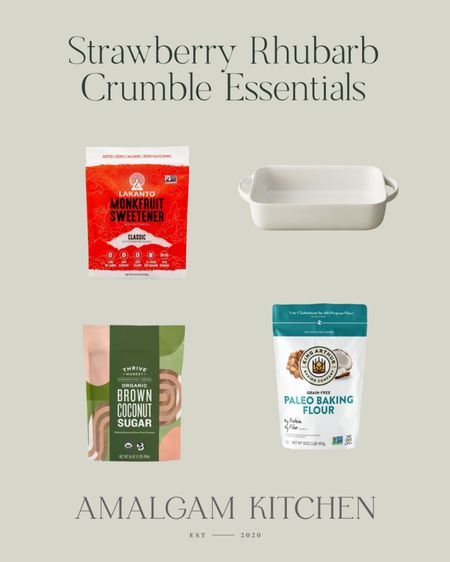What you may need to make my Strawberry Rhubarb Crumble

#LTKSeasonal #LTKhome #LTKFind