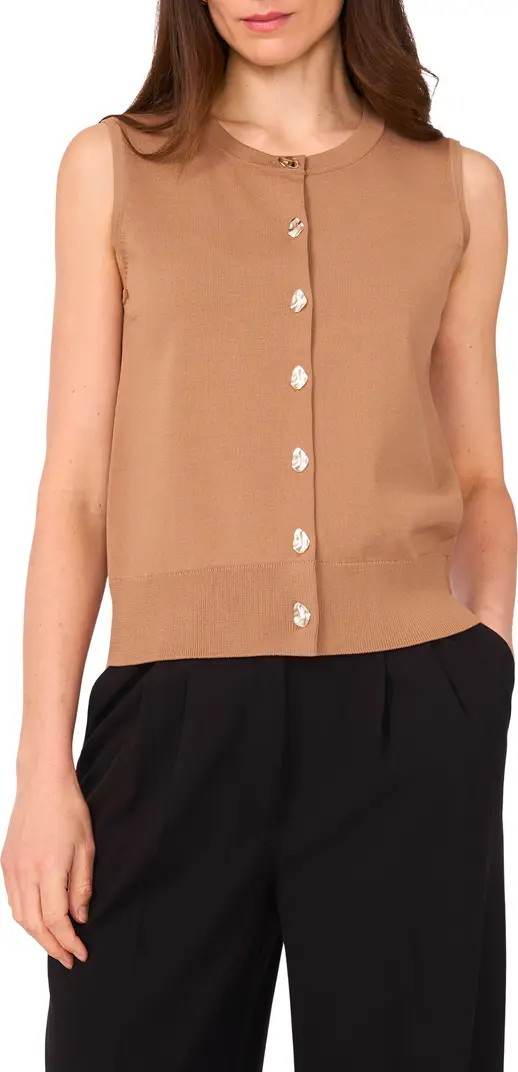 Crewneck Button-Up Sweater Vest | Nordstrom
