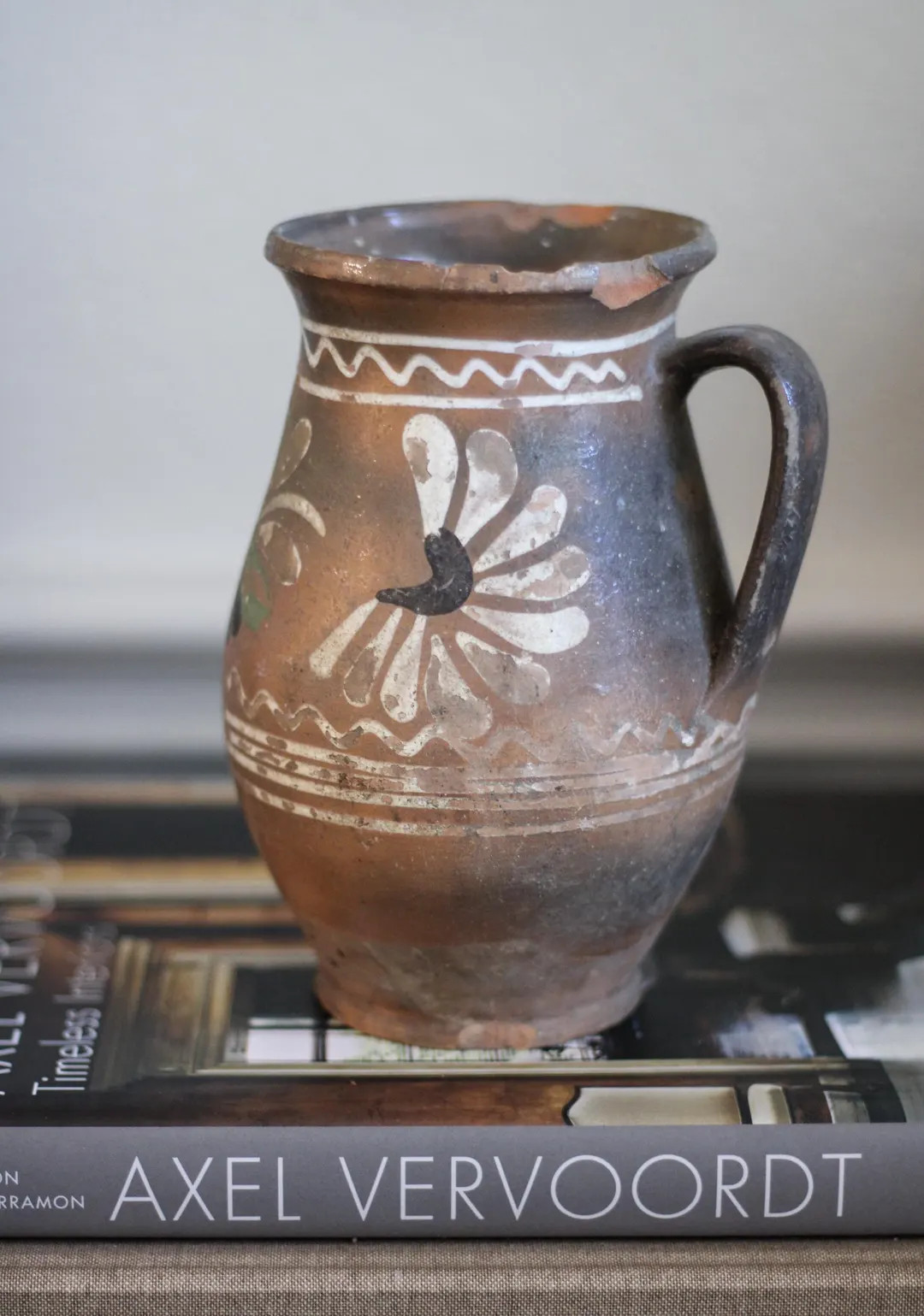 Antique Hand-painted Hungarian Pitcher, Folk Art Pottery - Etsy | Etsy (US)
