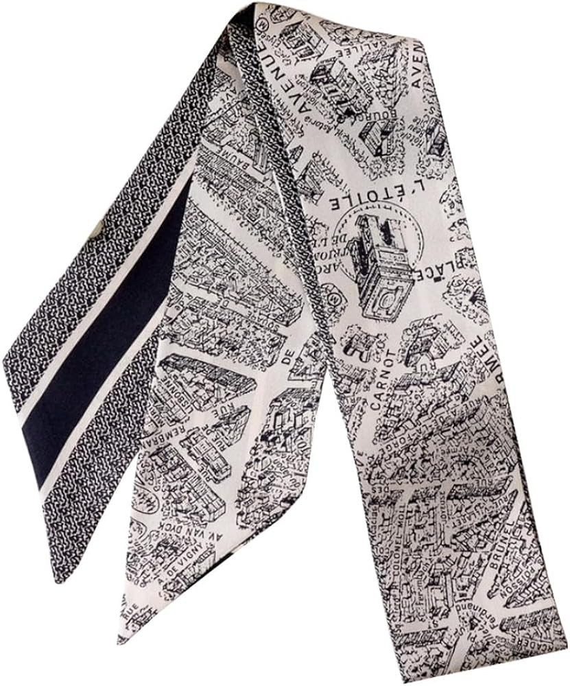 JERLA 100% Mulberry silk Scarf Head Hair Ribbon Handbag Handle wrap Tie Bundle Neckerchief Scarf ... | Amazon (US)