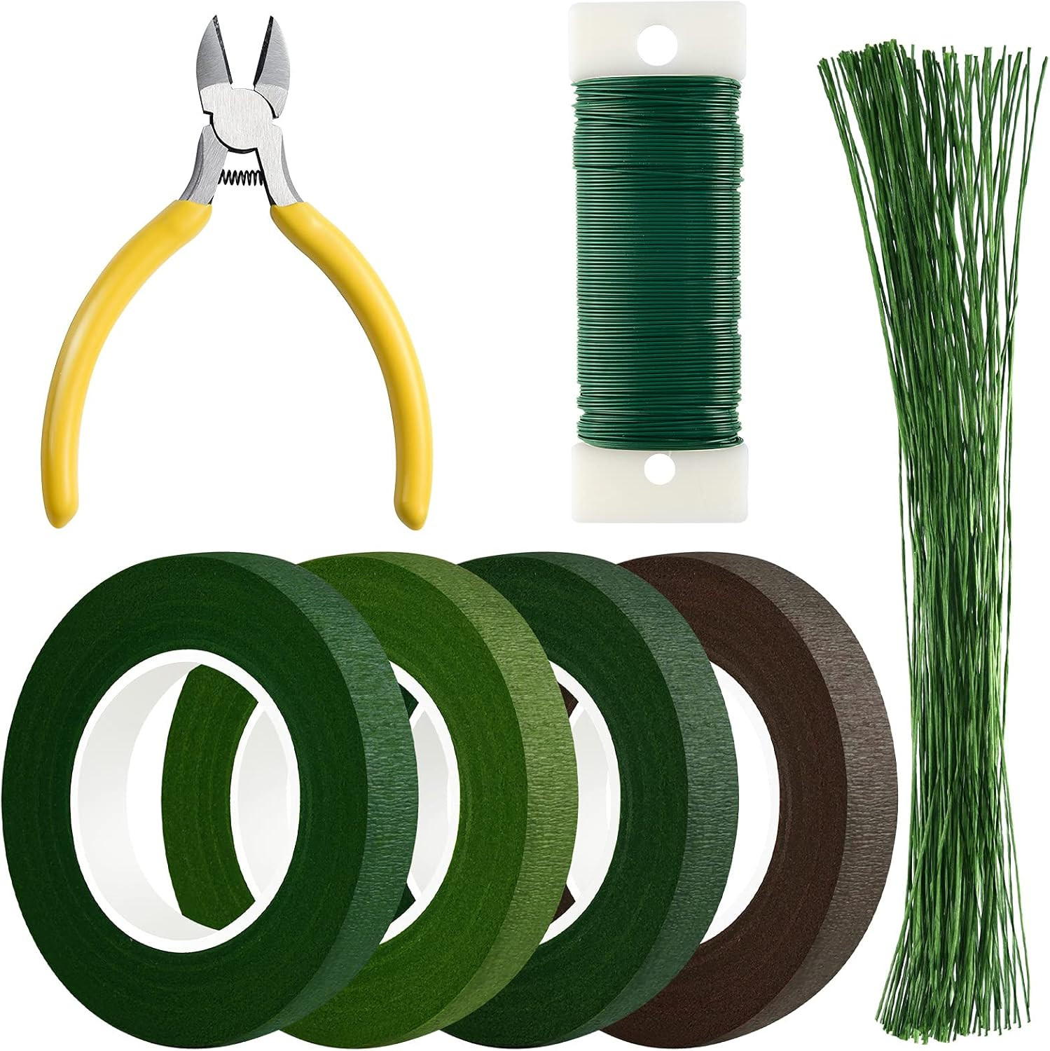 CHRORINE Floral Arrangement Kit Floral Tapes 22 Guage Floral Stem Wire 26 Gauge Green Floral Wire... | Amazon (CA)