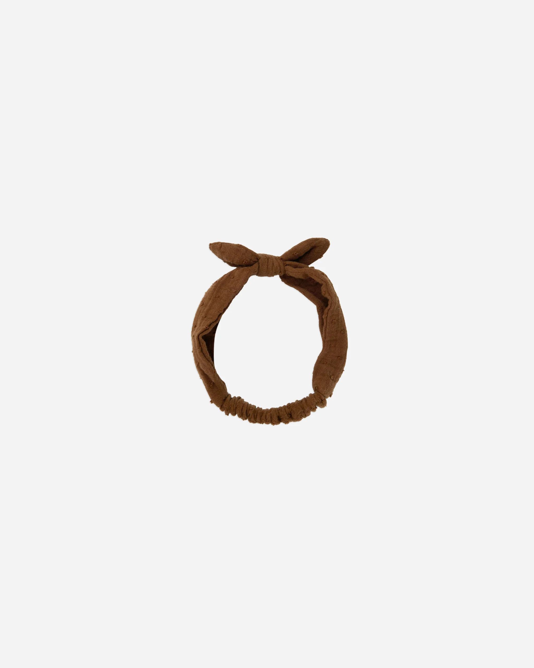 baby bow headband || chocolate | Rylee + Cru