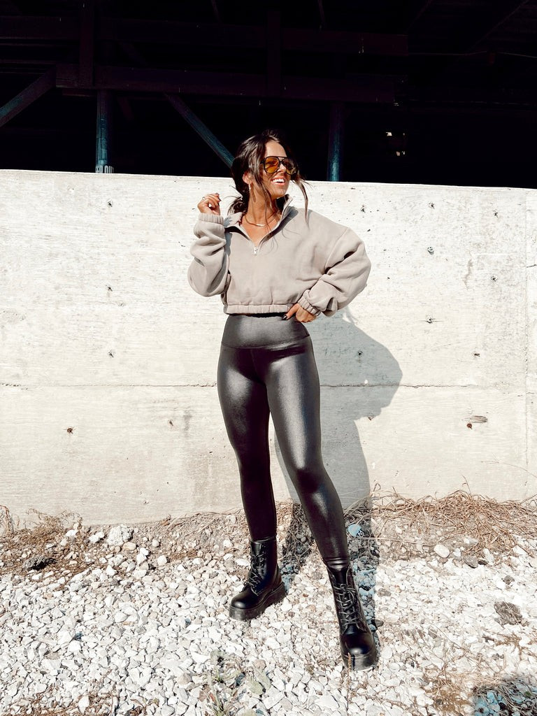 Jana High Rise Faux Leather Leggings | She Is Boutique