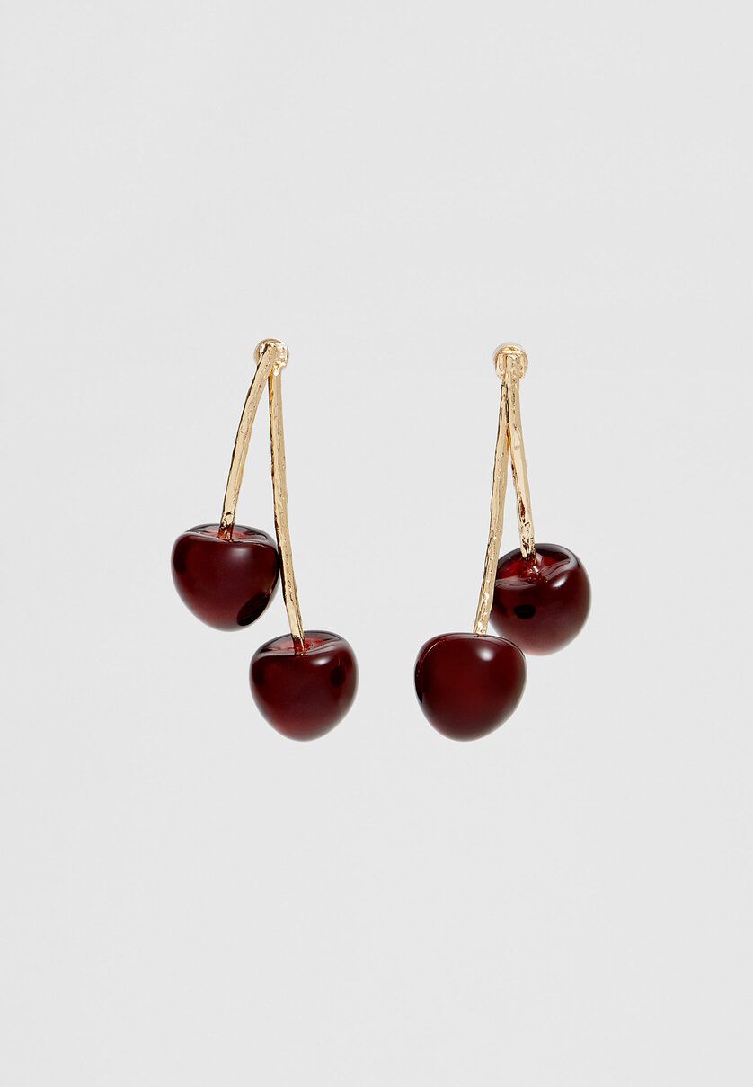Cherry earrings | Stradivarius (UK)
