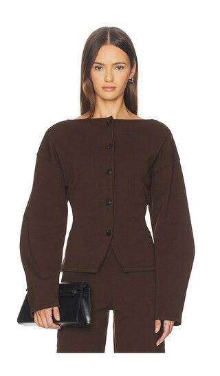 SRG Carinnthia Cardigan in Chocolate. - size XS | Revolve Clothing (Global)