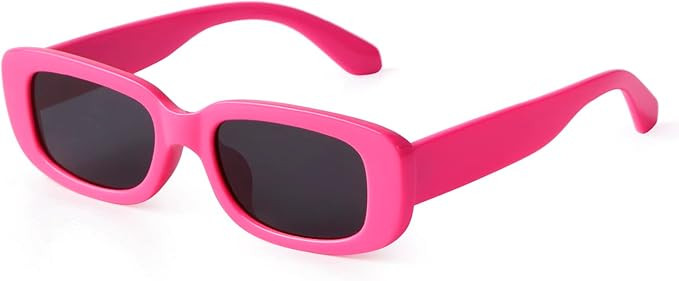 ADE WU Rectangle Sunglasses for Women Men Retro 90s Sunglasses Trendy Black Tortoise Shell Glasse... | Amazon (US)