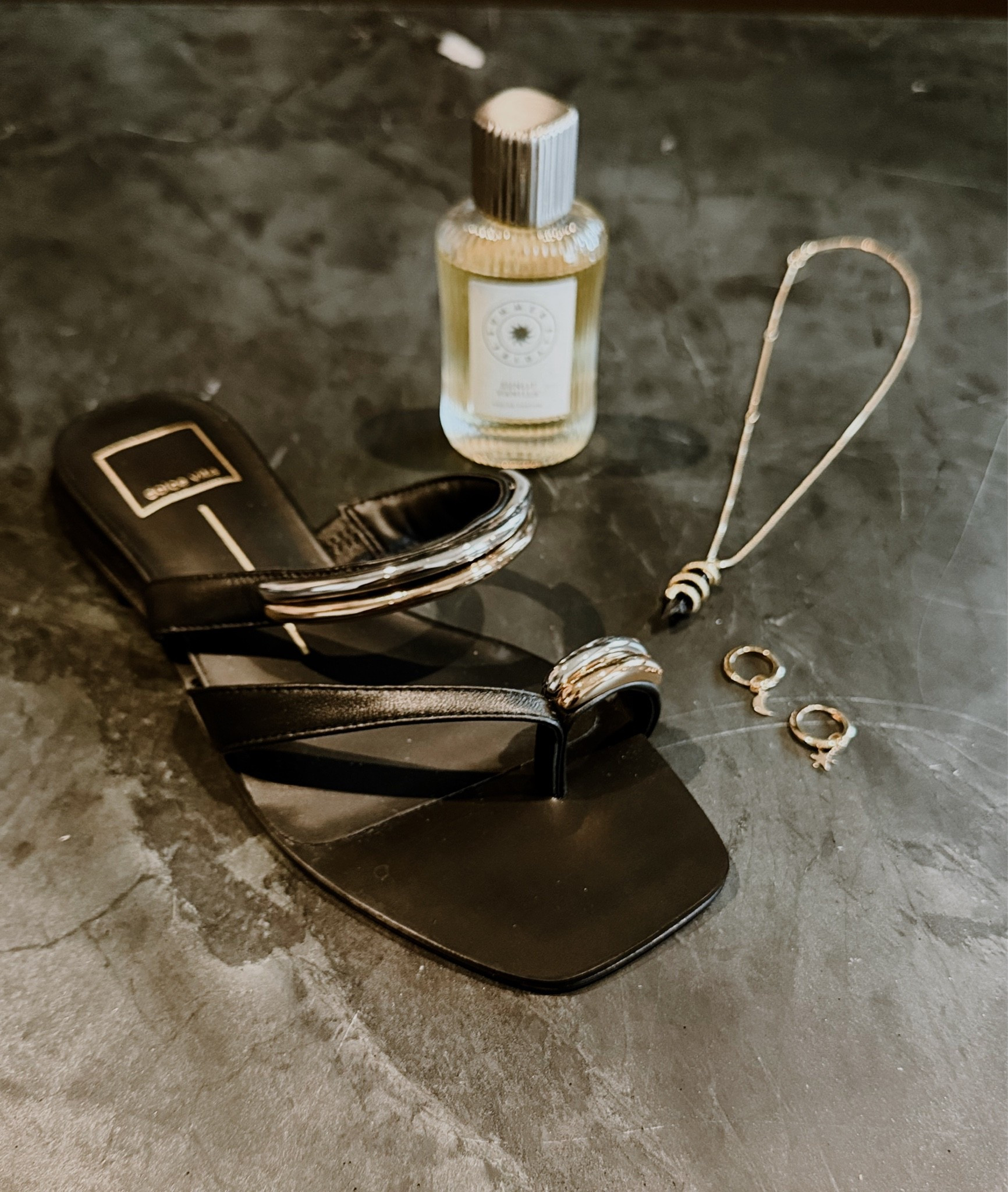 Summer accessories, summer sandals, perfume, vanilla perfume, gold earrings, gold necklace, onyx necklace

#LTKSeasonal #LTKSaleAlert #LTKootd