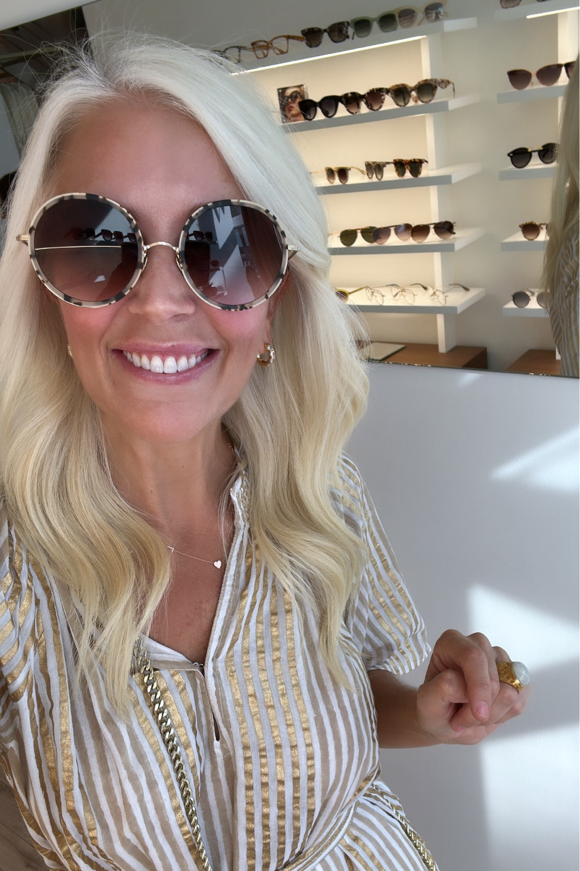 Exciting news! My favorite @krewe sunglasses have taken a permanent spot on King Street (nestled in between Hampden and James). Last night, guests were treated to wine, oysters and caviar. And in true New Orleans fashion (where the sunglasses line originated), they had a big brass band playing. Such a fun night and just so excited that Krewe is here to stay!