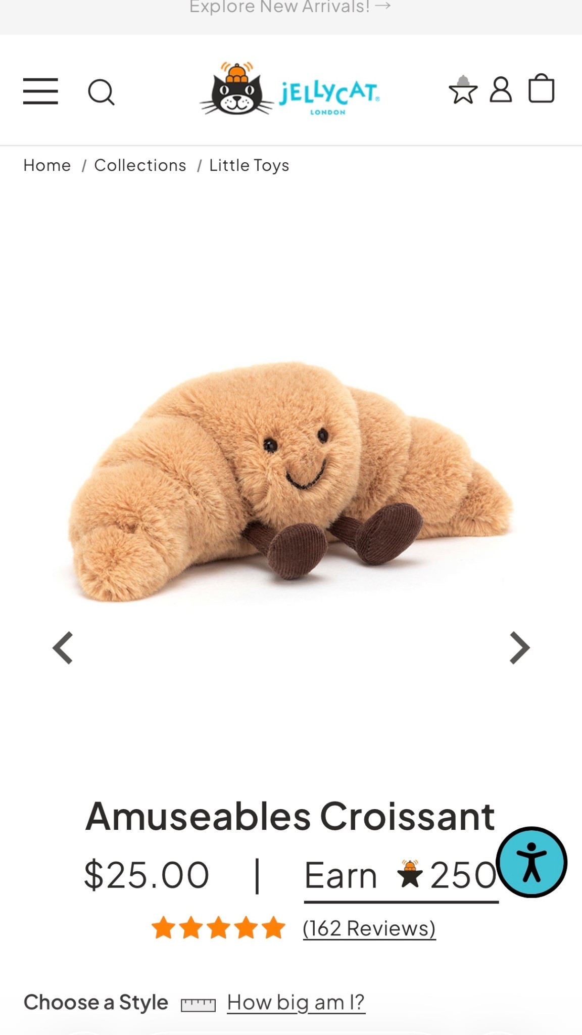 Jellycat croissant back in stock! Easter basket item secured hehe

#LTKBaby #LTKSeasonal #LTKKids