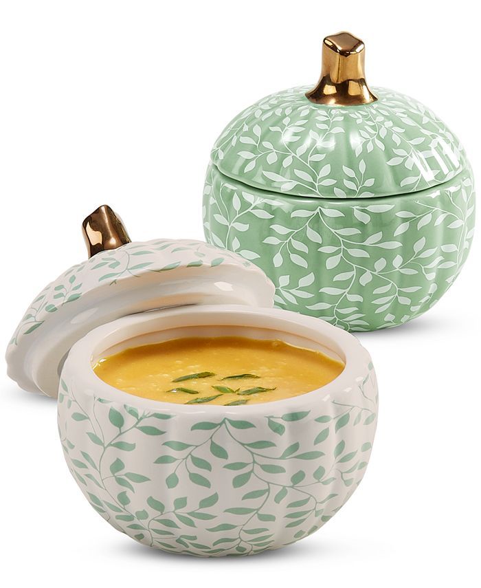 Martha Stewart Collection Harvest 2-Pc.  Pumpkin Cocottes, Created for Macy's & Reviews - Cookwar... | Macys (US)