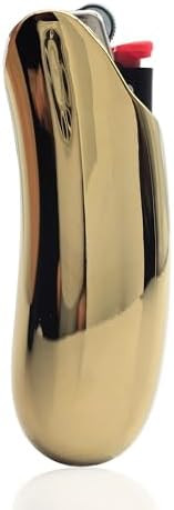 Heavy Curved Lighter Case Cover Holder Sleeve Pouches Metal Ergonomic Design for BIC Full Size Li... | Amazon (US)