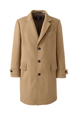 Men's Wool Overcoat | Lands' End (US)