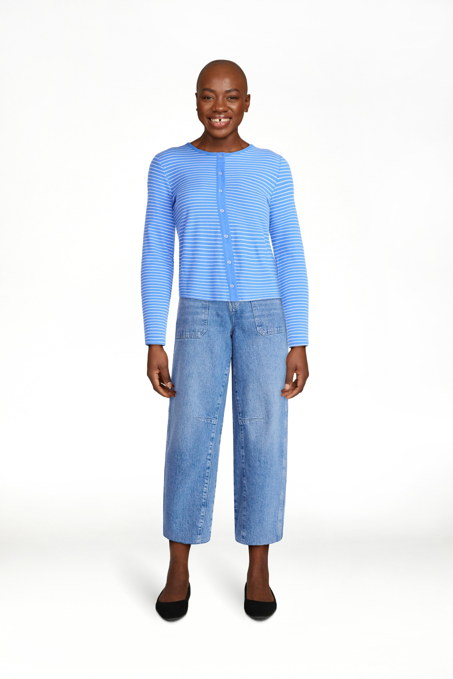 Free Assembly Women's Fitted Cardigan Sweater with Long Sleeves, Lightweight, Sizes XS-XXL | Walmart (US)