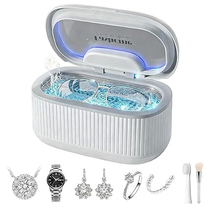 Ultrasonic Jewelry Cleaner with Basket/Holder, Adjustable Power Ultrasonic Cleaner for Retainers,... | Amazon (US)