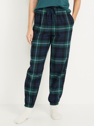 High-Waisted Flannel Pajama Joggers for Women | Old Navy (US)