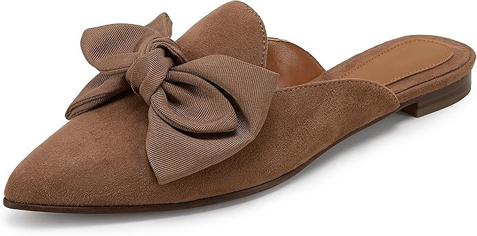 Rilista Mules for Women Slip On Comfortable Pointed Toe Womens Loafers Women's Flats for Women's ... | Amazon (US)