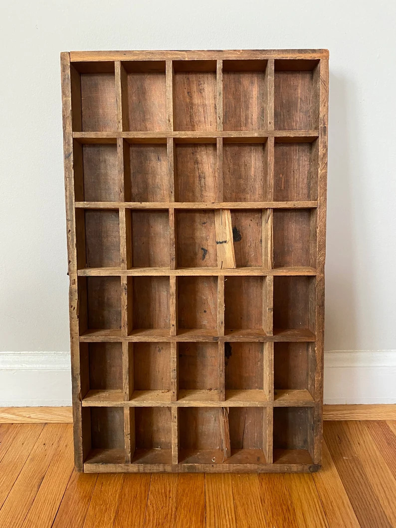 Vintage Wooden Printers Tray | Etsy (US)