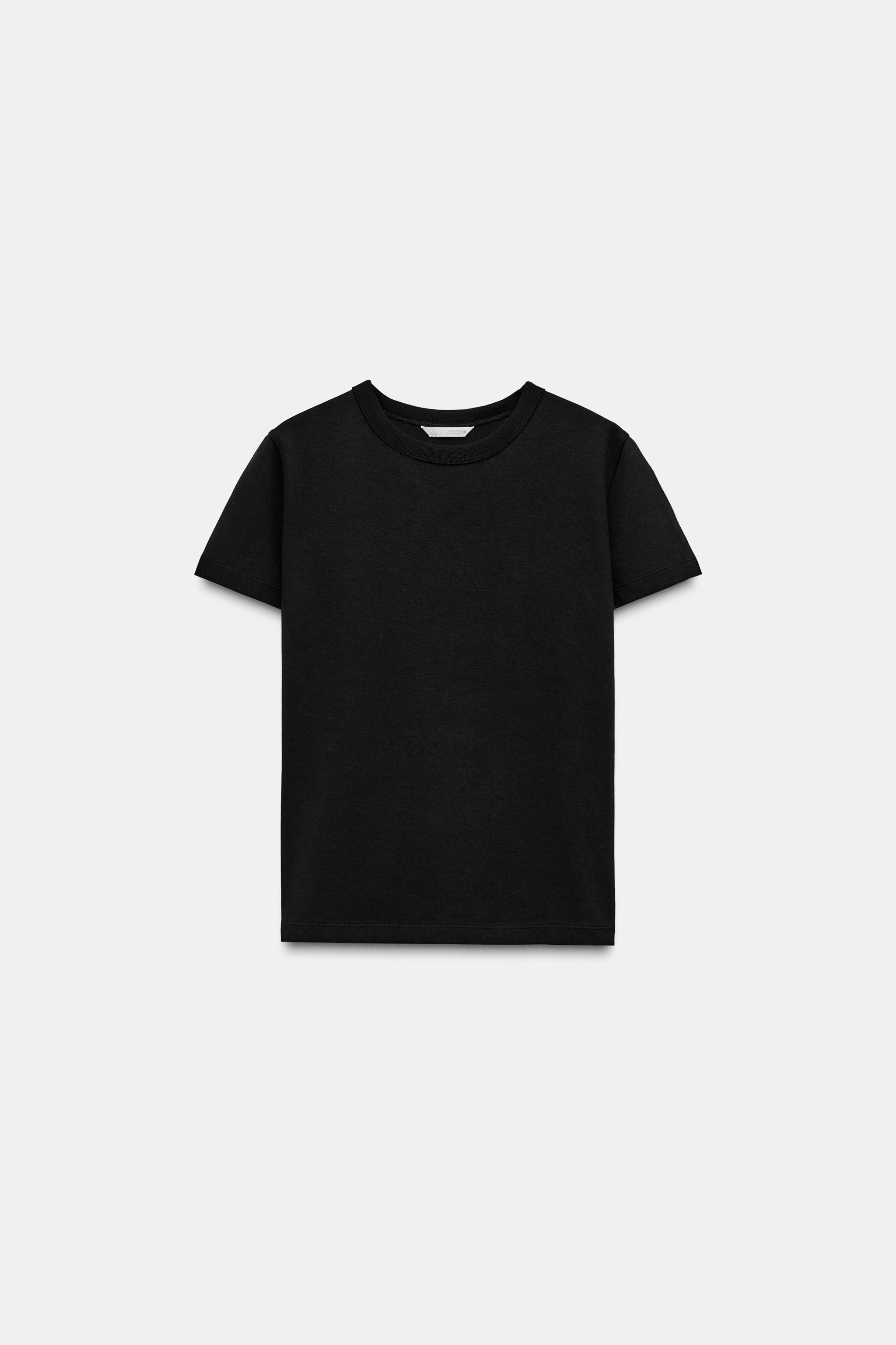 INTERLOCK short sleeve T-SHIRT | Zara UK