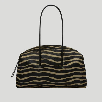 DeMellier The Stockholm in Zebra-Effect Hair Calf Leather Tote & Work bag | DeMellier