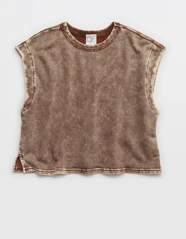 OFFLINE By Aerie Keep It 100 Terry Muscle T-Shirt | Aerie