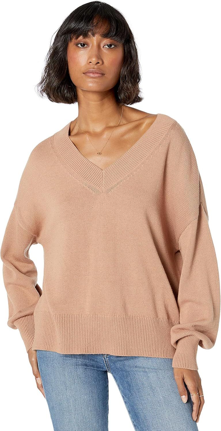 The Drop Women's Lisa Soft Slouchy V-Neck Sweater | Amazon (US)