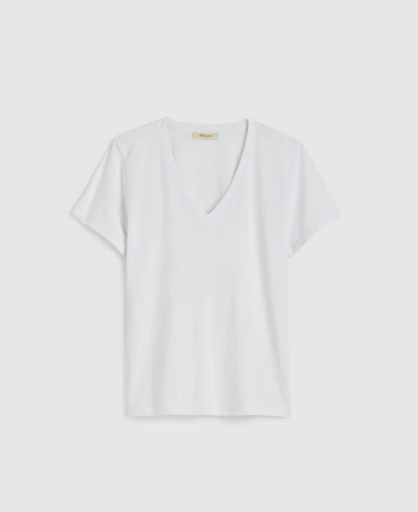The Easy V-Neck Tee in Soft Slub | Madewell