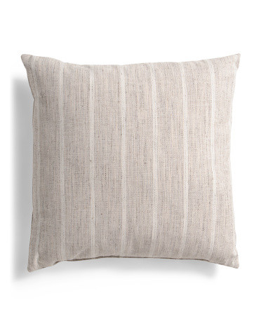 Made In Usa 22x22 Coastal Stripe Oversized Feather Filled Pillow | TJ Maxx