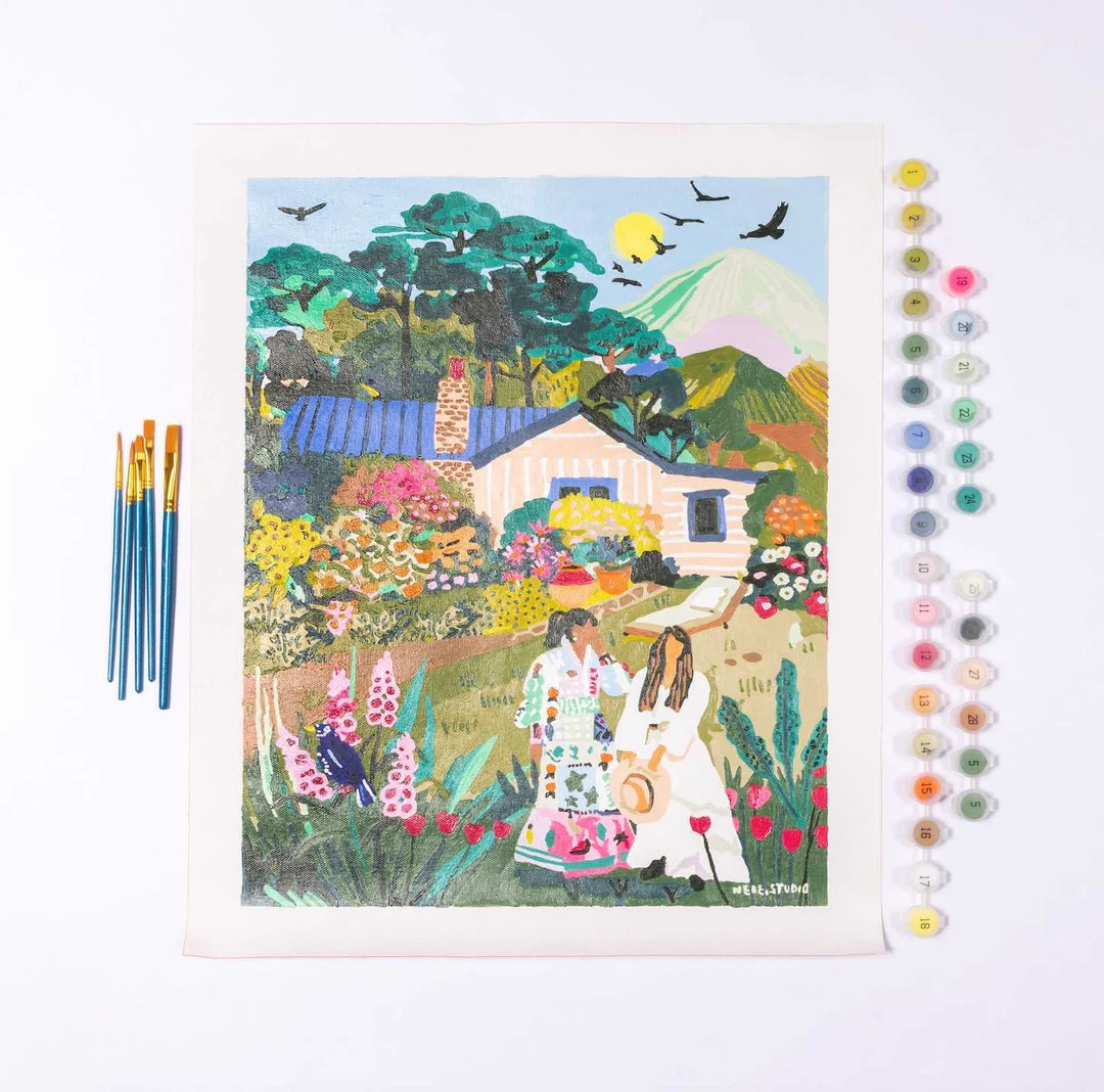 Country Home Cottage Core by Hebe Studio Paint by Numbers Deluxe | Etsy (US)