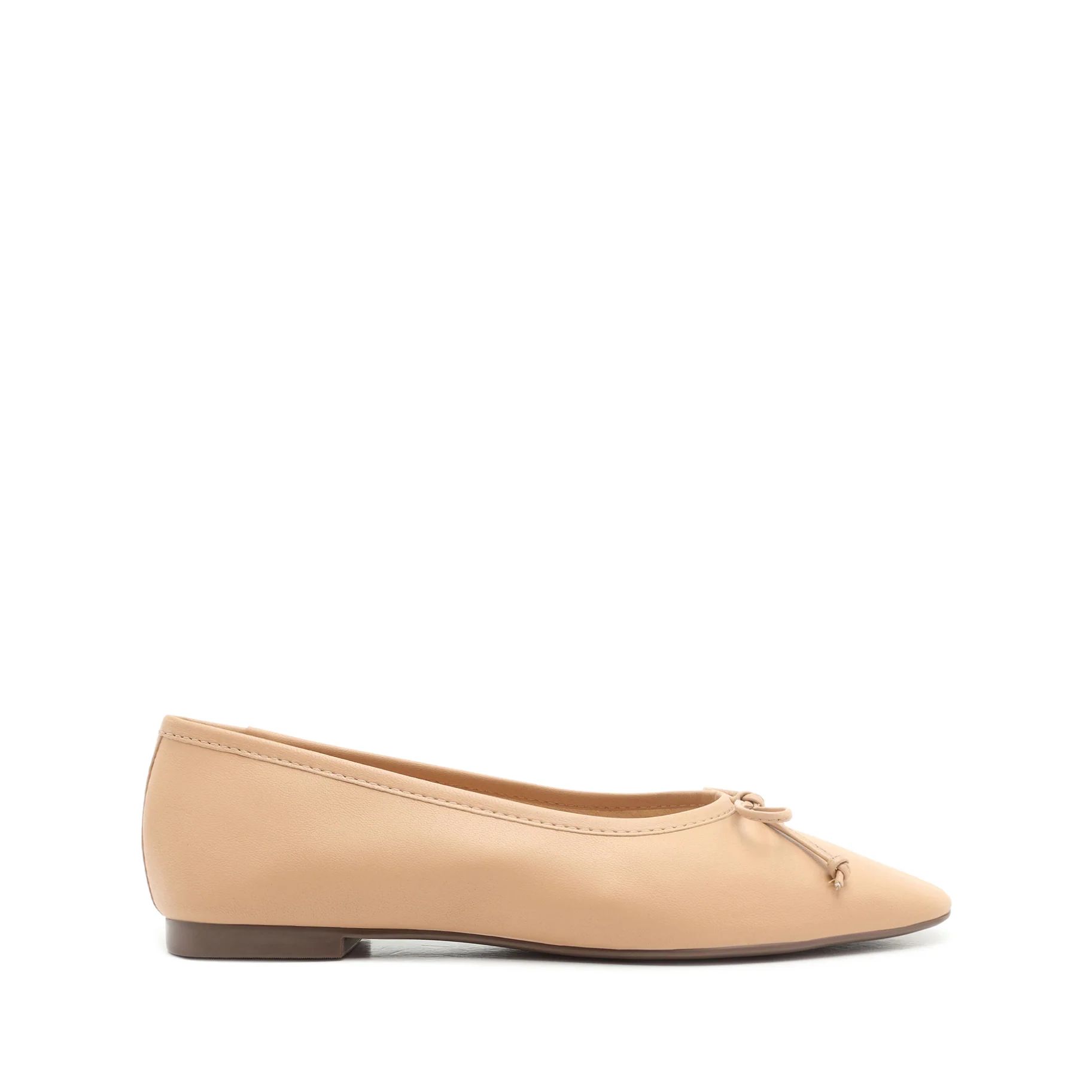 Arissa Flat in Honey Beige Leather | Schutz Shoes | Schutz Shoes (US)