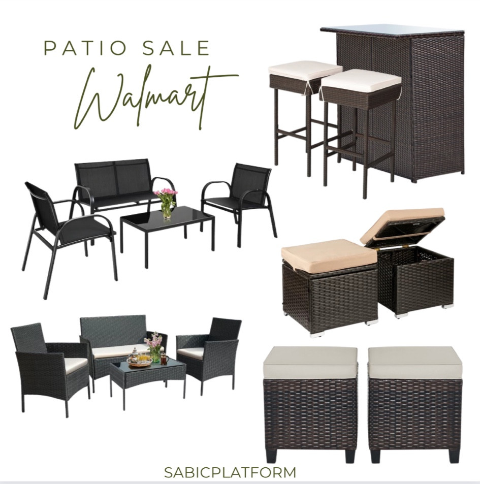 Outdoor patio, patio, furniture, wicker, neutral, spring decor, Spring outdoor, porch, sabic platform 