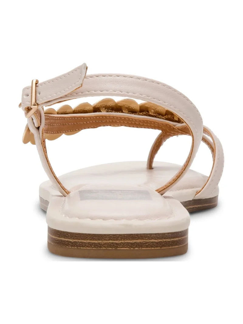 DV Dolce Vita Women's Jetsey Adjustable Strappy Sandal with Gold Detail | Walmart (US)