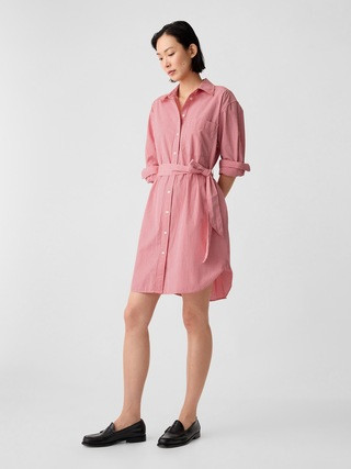 Organic Cotton Stripe Mini Shirtdress | Gap (US)