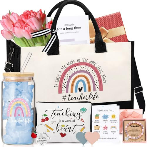 UAREHIBY Teacher Appreciation Gifts,Unique Teachers Birthday Christmas Basket Gift for Women Men,Thank You Best Teacher End of Year Gift for Teachers from Student | Amazon (US)