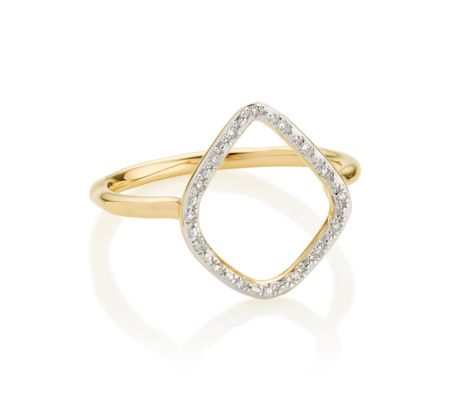 Riva Diamond Hoop Ring | Monica Vinader (Global)