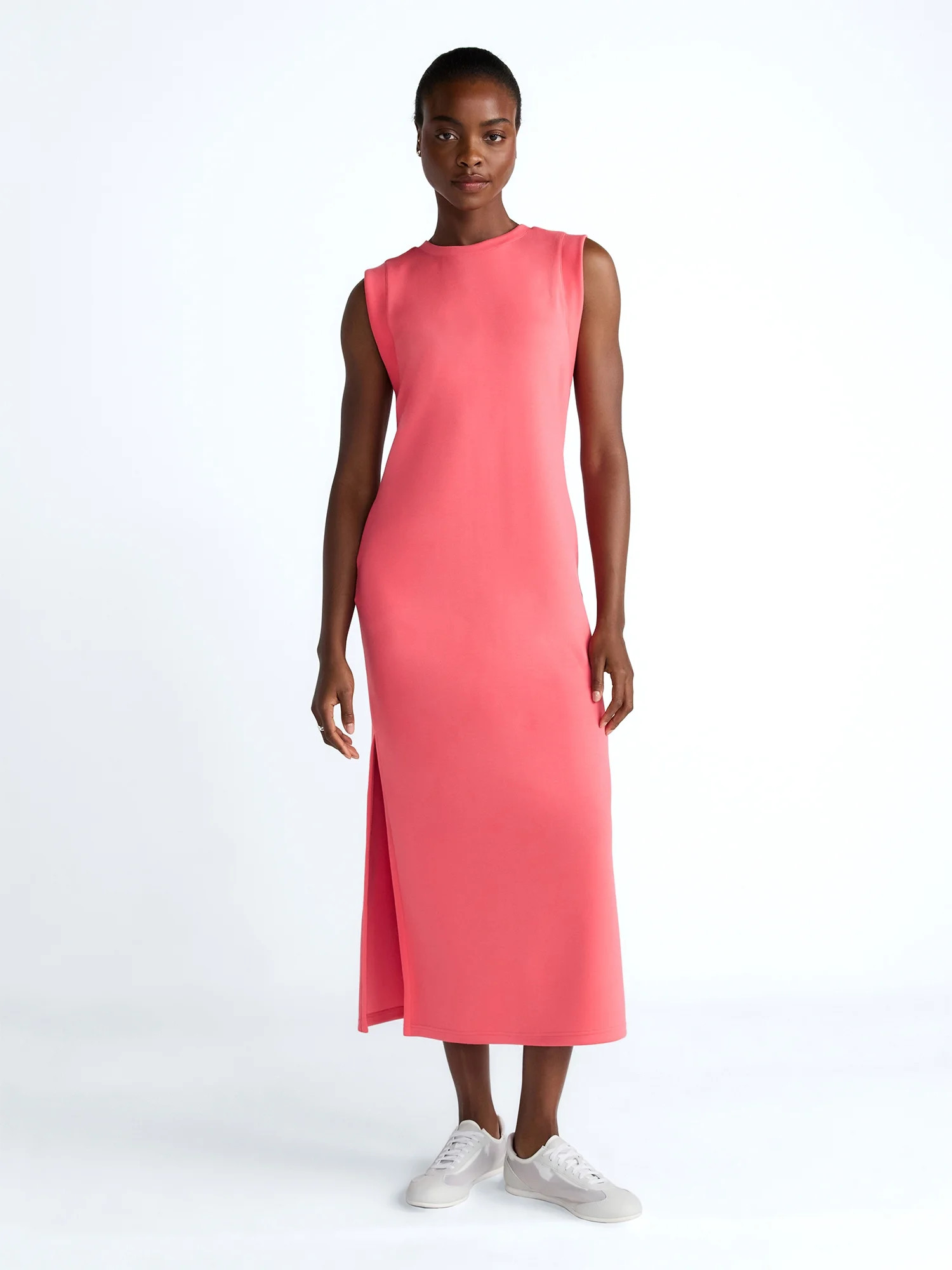 Scoop Women's and Women's Plus Ultimate Scubaknit Sleeveless Maxi Dress, Sizes XS-4X | Walmart (US)