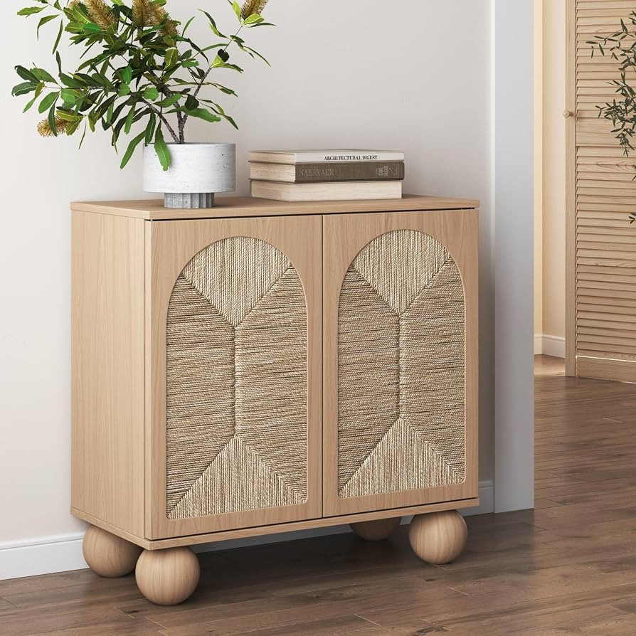 Nathan James Leah Boho Entryway Storage Cabinet or Sideboard Cabinet for Kitchen or Living Room w... | Amazon (US)
