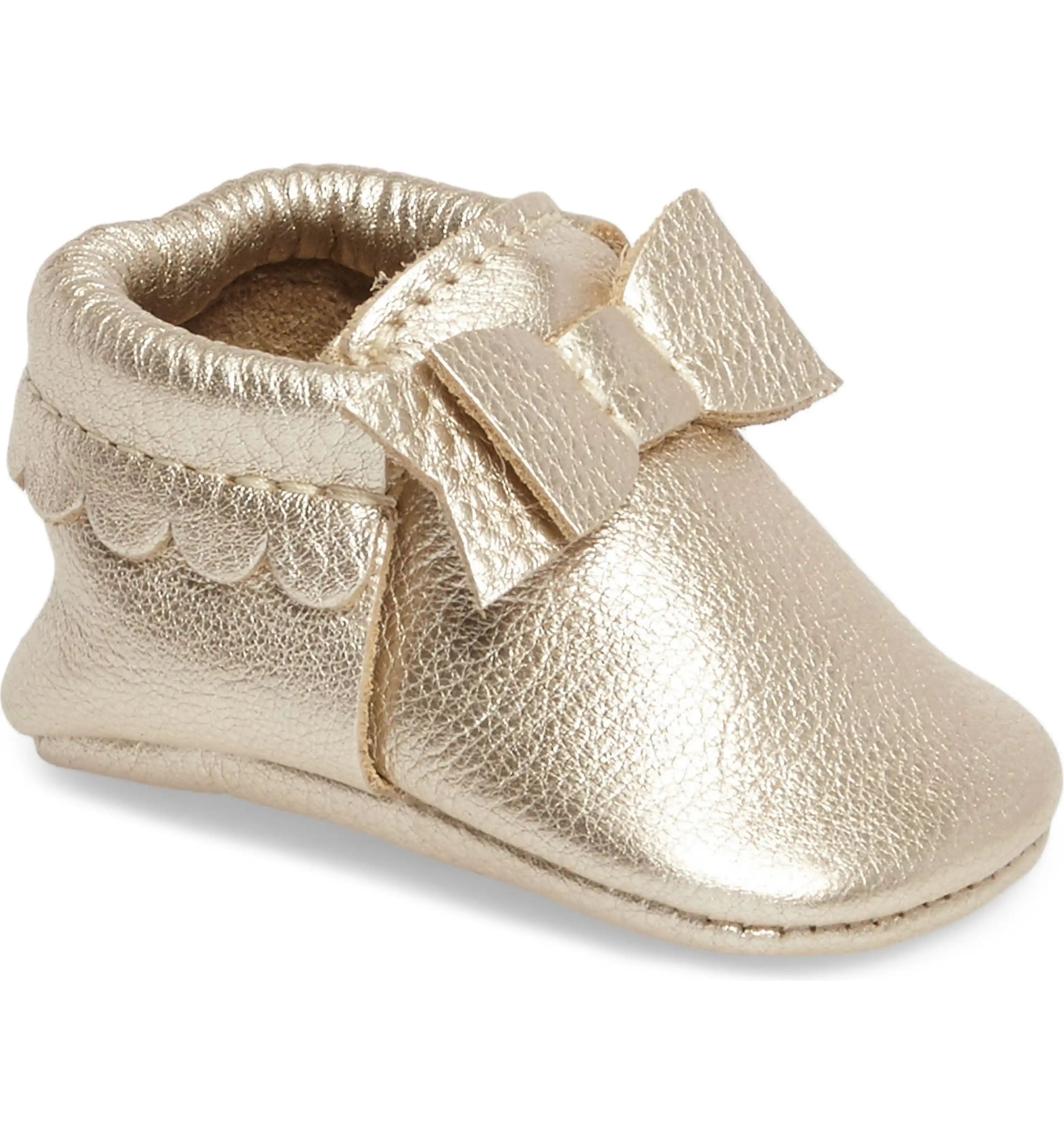 Metallic Bow Moccasin | Nordstrom