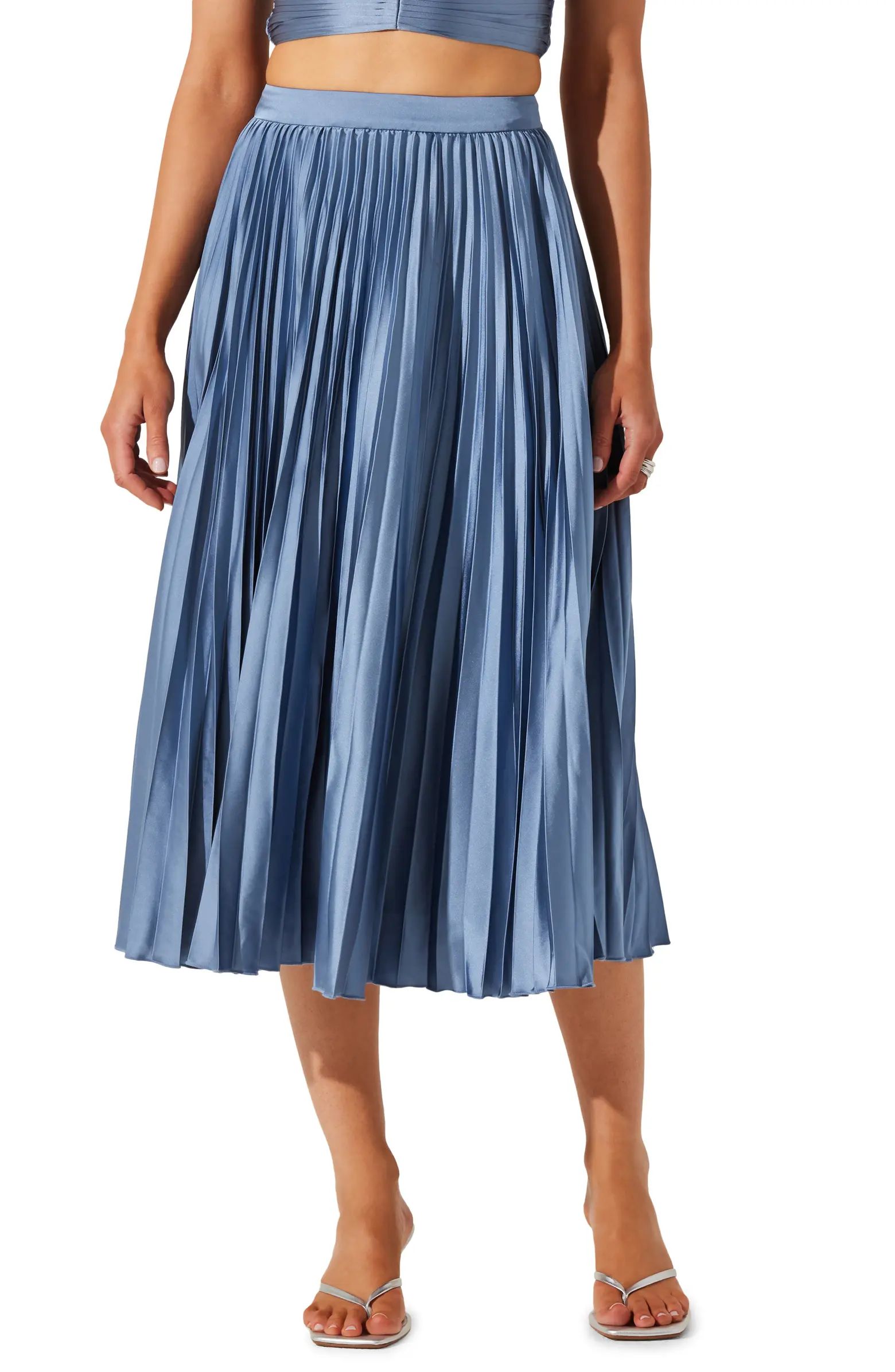 ASTR the Label Pleated Midi Skirt | Nordstrom | Nordstrom