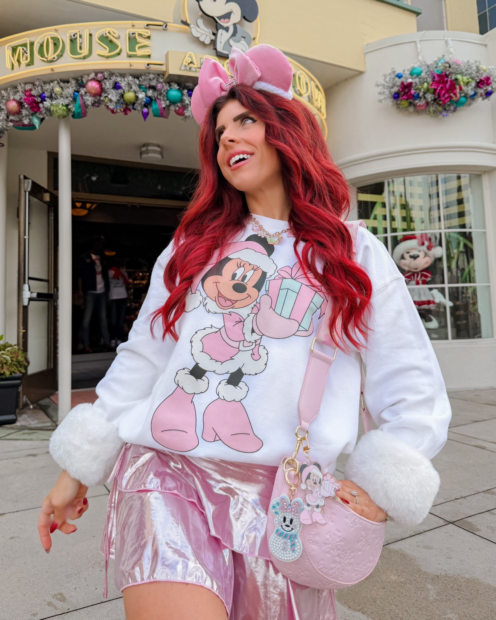 Pink Disney Christmas Fit🩷🎀 pink Christmas, Disney girl, pink holiday, pink style, pink Christmas outfit, Disney girl, Disney holiday, Disney Christmas, Disney style, Disney cutie, pink girly, think pink 

#LTKSeasonal #LTKHoliday #LTKGiftGuide