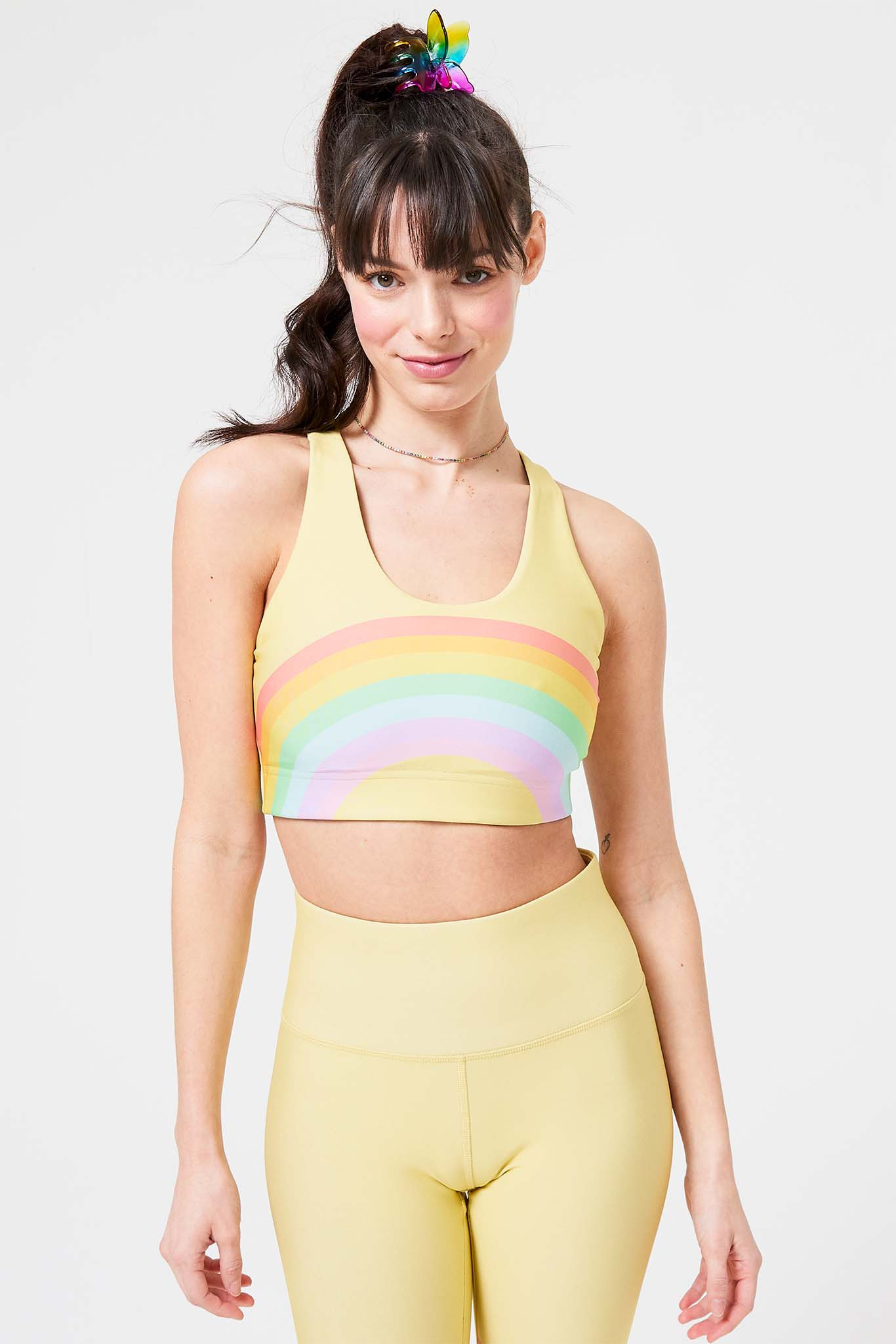 Pastel Rainbow DuoKnit Sports Bra | Terez