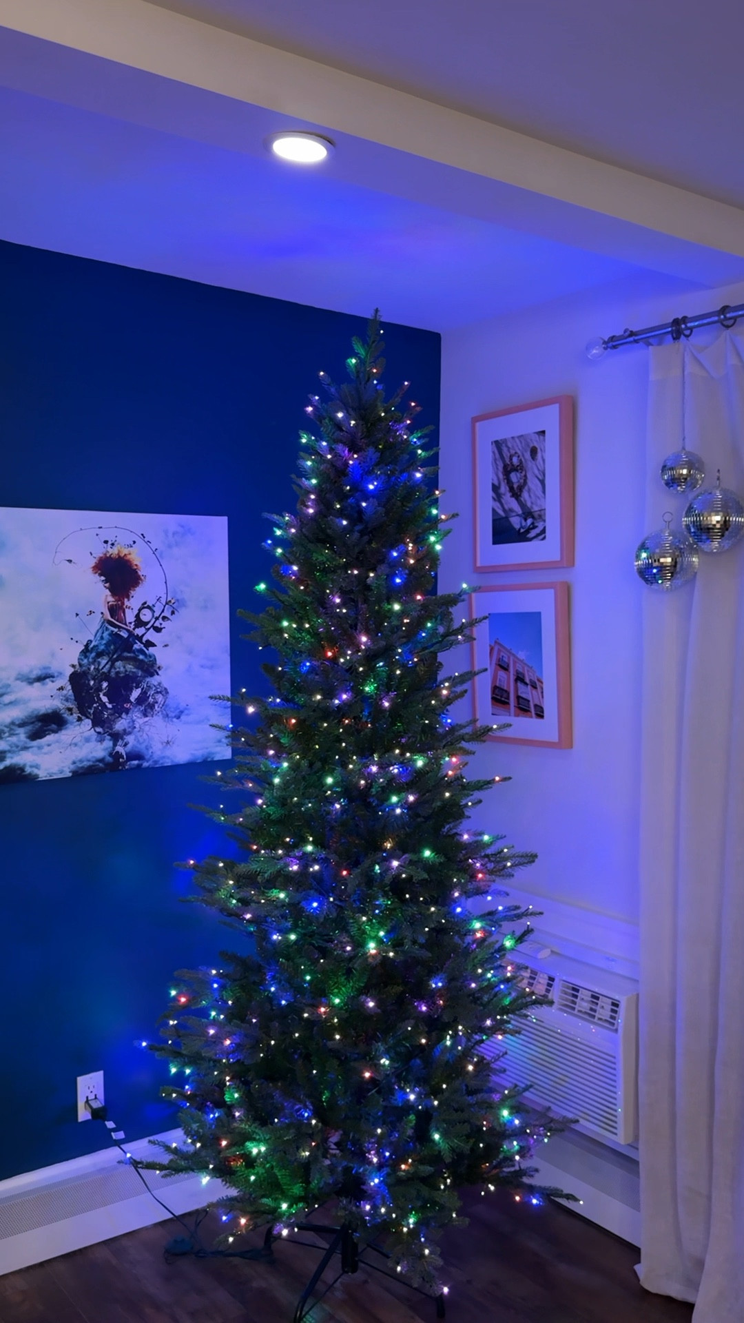 Home Depot 7.5 foot Twinkling Christmas Tree, faux Christmas tree, holiday, slim Christmas tree

#LTKHoliday #LTKHome #LTKSeasonal