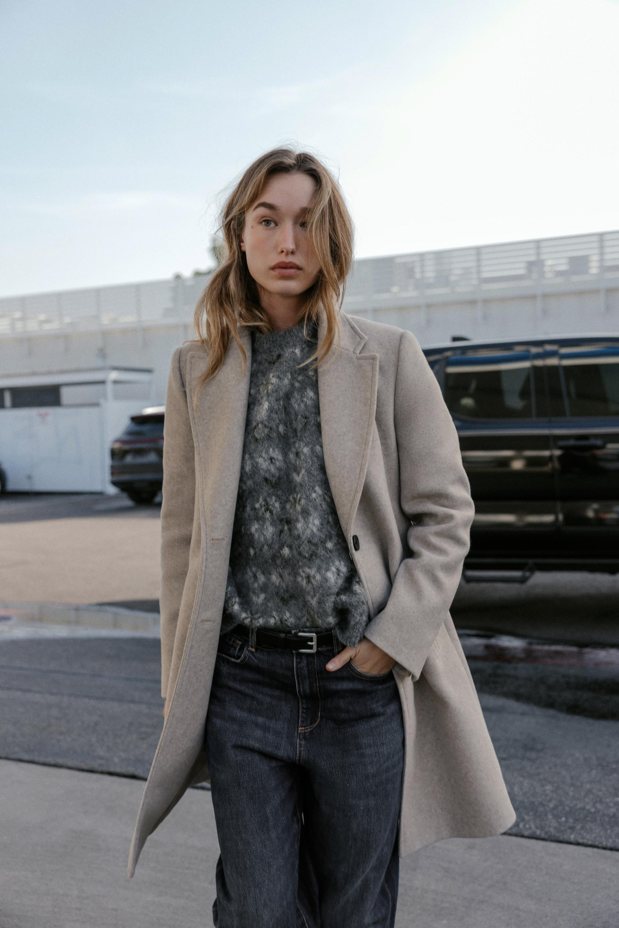 SOFT SHOULDER PAD COAT | Zara US