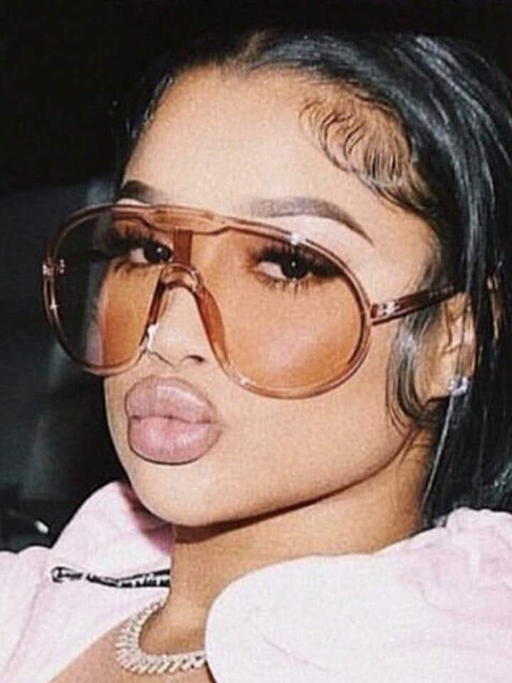 2023 New Arrival Sunglasses, Oversized Frame One-piece Sun Glasses For Outdoor Windproof Sunnies | SHEIN