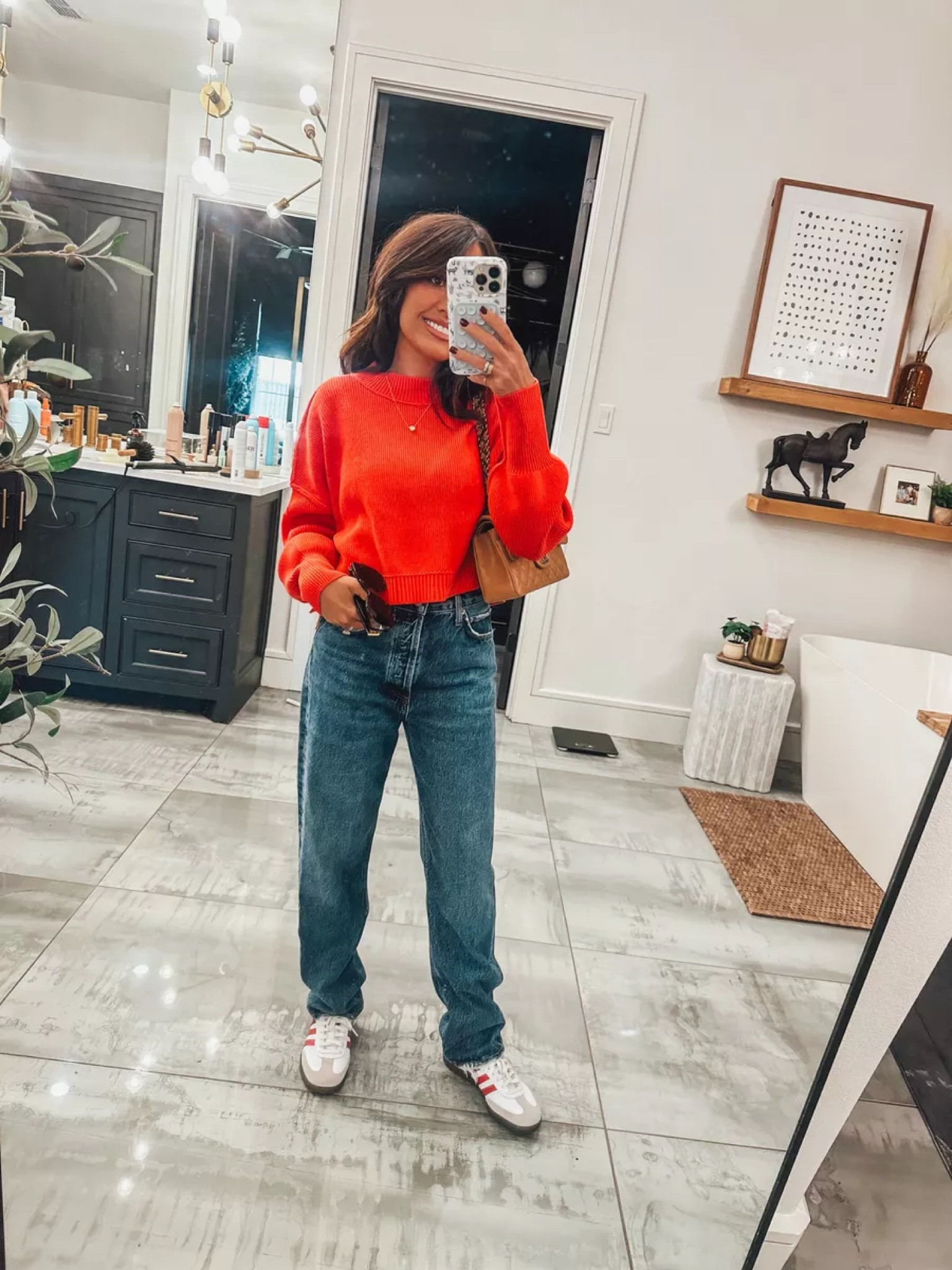  fall OOTD Amazon sweater - agolde denim jeans - cowboy boots - western boots

#LTKTravel #LTKSeasonal #LTKStyleTip