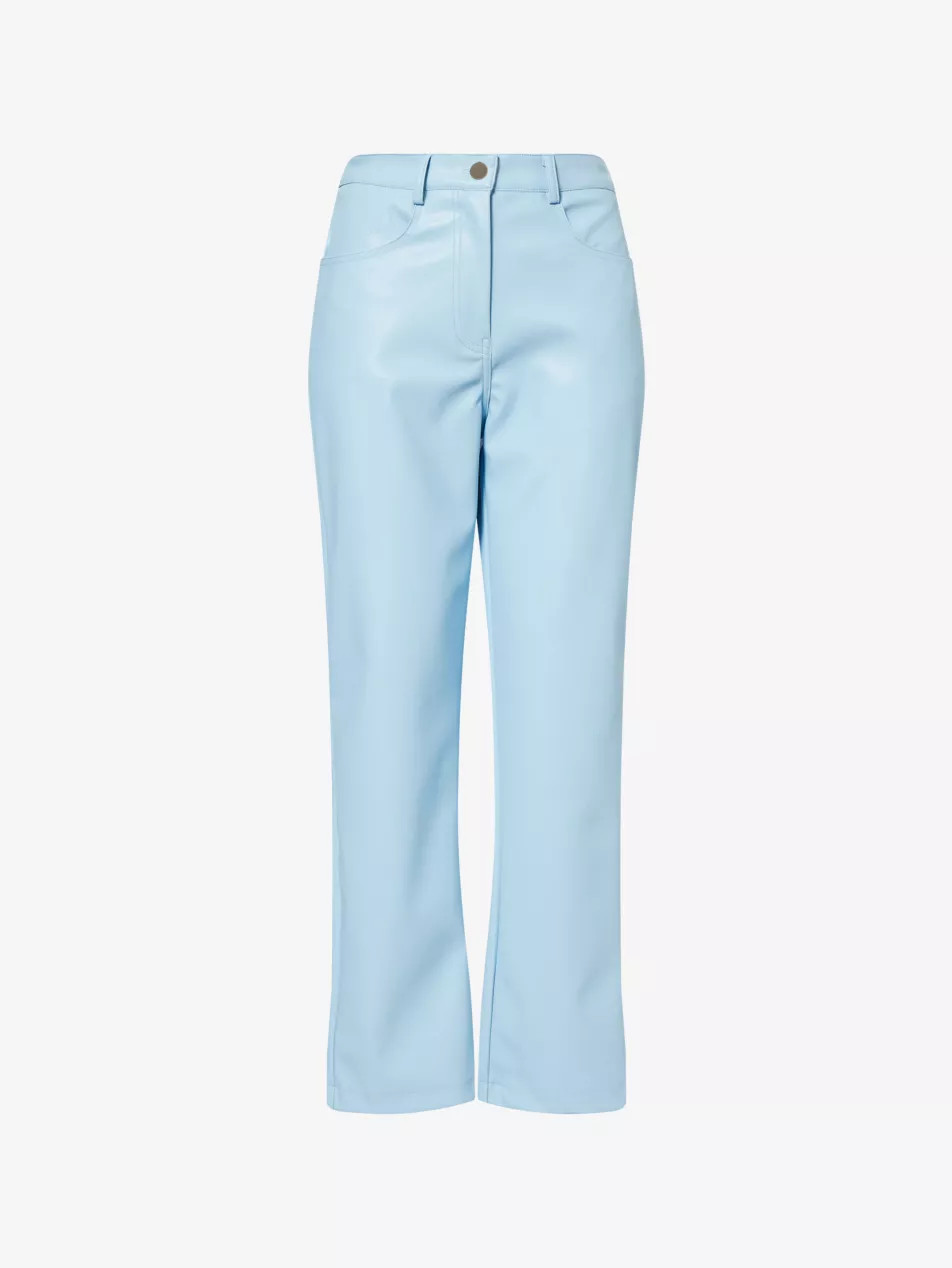 Lupe Straight-Leg Faux-Leather Trousers | Selfridges